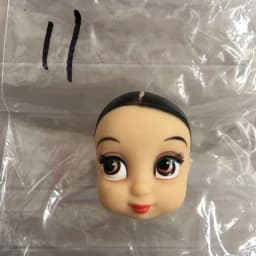 Lovely Princess Bald Head DIY Planting Long Soft Hair Doll Head Belle Snow white Baby Girl Favorite Princess Doll Part
