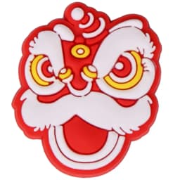 2022 New Arrival 1Pcs Happy Chinese Style PVC Shoe Charms Shoes Accessories Decorations for Wristbands Party Gift
