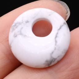 2Pcs Natural Stone Pendants Round Lapis lazuli BIg Hole India Agates Charms for Jewelry Necklace Earring Accessories 18mm