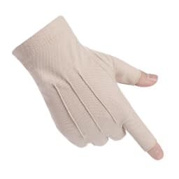 Men's Summer Ice Silk Half Finger Thin Outdoor Cycling Nonslip Breathable Fitness Gloves For Sports Sunscreen Driving Gloves L21