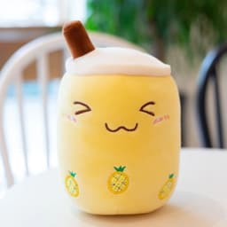 25-70cm Cartoon Fruit Bubble Tea Cup pillow stuffed soft Drink Apple Milk Tea back cushion fast food gifts for kids birthday