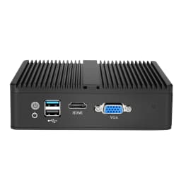 Fanless Mini PC Firewall Router Intel Celeron J1900 N2830 4x 2.5G Ethernet Support Windows Linux Pfsense OpenWrt