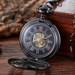 Luminous Hand Winding Mechanical Pocket Watch Pendant Bronze Classical Vintage Hollow Cover Analog for Men Watches Clock Gift