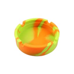 Silicone World Portable Silicone Round Ashtray Durable Soft Eco-friendly Ashtray High Temperature ResistanceAnti-fall Anti-slip