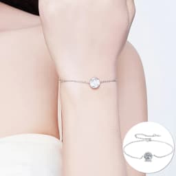 Bamoer Genuine 925 Sterling Silver Evil Eye Bracelet Turkish Blue Tennis Chain Guardian Original for Women Pure Fine Jewelry