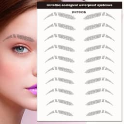 6D Eyebrow Tattoo Sticker Waterproof Eyebrow Templates Tools Cosmetics Professional Makeup Eye Brow Shaper Eyebrows Sticker