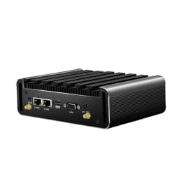 XCY Fanless Mini PC Intel Core I5 I7 I3 4th 5th Gen 2x Serial RS232 2x GbE HDMI VGA 4x USB Ports Support WiFi Windows Linux