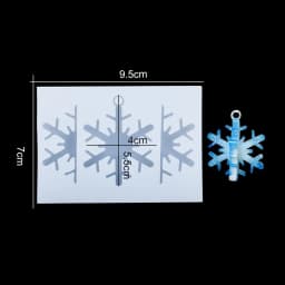 New Christmas Multi Shapes Snowflake Pendant Silicone Mold Hanging Epoxy Resin Mould For DIY Christmas Tree Decor Jewelry Making