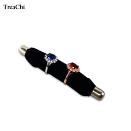 New Convience Velvet Ring Jewelry Storage Holder Soft Sponge Stick Ring Bar Rack Ring Jewelry Display Exhibition Stand Shelf