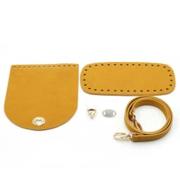 Handmade DIY Leather Bag Bottom Handbag Woven Set Shoulder Strap Crossbody Handle Crochet Bags Knitting Hardware Accessories
