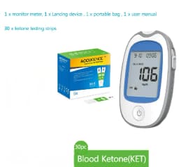 Fast 4 in1 Home Medical Multifunction Blood Glucose Meter GOD&GDH and Blood Ketone Glucometer&Uric Acid Diabetes gout Tester kit