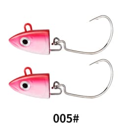 FTK Soft Black Minnow Head 5g 12g 25g Soft Lure Jig Bait Bass Pike Fishing Silicone Baits Crank Hook Jigging Bass Zander