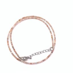 Natural Crystal quartz agate tourmaline Stone 2-3mm Cutting beads Mini necklaces Bracelet are suitable for men and women gifts