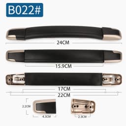 SUZAOZHE Suitcase Luggage Replacement Handle Travel Suitcase Handle Strap Factory Replacement Zinc Alloy Grip Carry Grip