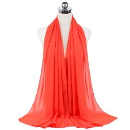 New Premium Plain Chiffon Scarf Muslim Hijab Instant Shawl Soft Ball Bubble Chiffon Head Wraps Islamic Lady Women Hijabs
