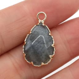 Natural Stone Faceted Amethysts Pendants Water drop shape Charms for Jewelry Making Diy earring necklace accessories Size14x23mm