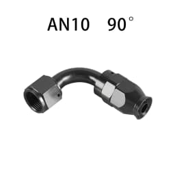 AN4/6/8/10/12 Straight 0°/45°/90°/180° Degree Reusable Hose End Fitting Adapter For Swivel PTFE Oil Fuel Line Hose End Fitting