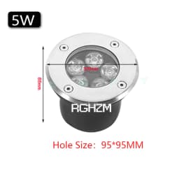 Waterproof Led Light Garden Underground Lamps 3W 5W 7W 9W IP68 Outdoor Buried Path Spot Recessed Ground Lighting 85-265V DC12V