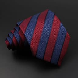 8cm New Fashion Stripe Men's Tie Classic Polyester Bright Necktie Business Meeting Formal Necktie Accessories Daily Wear Cravat
