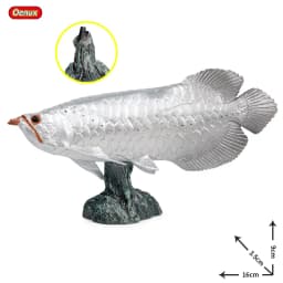 Oenux Sea Life Animals Model Action Figures Ocean Fish Sailfish Bass Grouper Salmon Aquarium Figurines PVC Educational Kids Toy