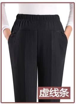 Oversized 8XL Stretch waist Winter Trousers Middle-aged Clothing Loose Plus velvet Thick Female Pants Casual Granny Trousers