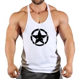 New Arrivals Bodybuilding stringer tank top man Cotton Gym sleeveless shirt men Fitness Vest Singlet sportswear workout tanktop