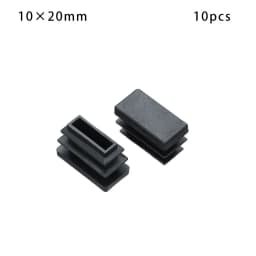 10Pcs Square Plastic Black Blanking End Cap Tube Pipe Insert Plug Bung 10x20~500x100mm Living Room Furniture Bed Frame