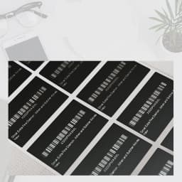 Black Thermal Transfer Label Blank Coated Paper Barcode Adhesive Sticker Waterproof Oil-proof Sticker Label with Belt