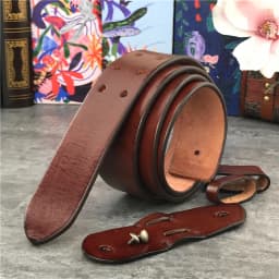 43MM Wide Double Buckle Belt Leather Belts Without Buckles Men Belt Ceinture Mens Leather Belts Without Buckles Jeans Belt SP18