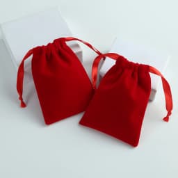 10pcs Pink Thick Velvet Jewelry Packaging Bag Drawstring with Ribbon Rings Board Game Tarots Playing Cards Storage Organizer Bag