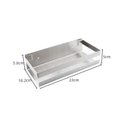 Stainless Steel Punch-free Bathroom Shelf Kitchen Wall Shelves Shower Basket Storage Rack Bathroom Accessories Storage Basket