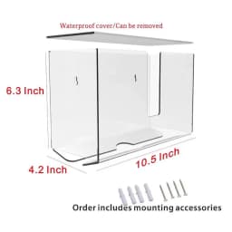 Transparent Kitchen Toilet Paper Holder Storage Rack Roll Paper Holder for Bathroom Rack Tissue Rack Stand Shelf Home Organizer