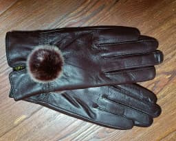 Women Winter Genuine Leather Gloves With wool lined Warm Ladies 2019 Thick Real Leather Glove Black Female New 2018 Hot Selling