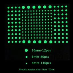 3D Bubble Luminous Stars Moon Dots Wall Stickers For Kids Room Bedroom Home Decoration Glow In The Dark DIY Combination Decals