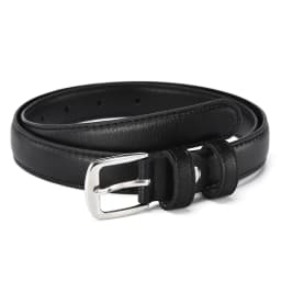 Black Wild Women Jeans Thin Belt Simple Silver Pin Buckle Pants Belts Female PU Leather Waist Strap Youth Students Waistband