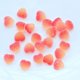 50Pcs Resin Cute Mini Imitation 10mm Heart-Shaped Fudge Flatback Scrapbook Kawaii DIY Embellishments Accessories L79