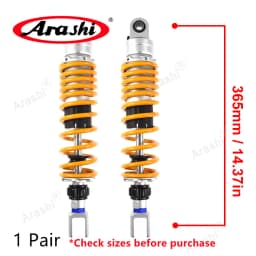Arashi Rear Shock Absorber Nitrogen Air Shock Suspension For HONDA For YAMAHA For SUZUKI 425mm / 365 / 360 / 330 / 315 / 305mm