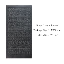 1 Sheet PVC Waterproof Durable Korean Golden Silver English Letter Stickers for Photos Albums Decoration