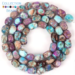 5x5x7mm Natural Stone Sea Sediment Jaspers Flat Irregular Turquoises Loose Beads For Jewelry Making DIY Bracelet Accessories