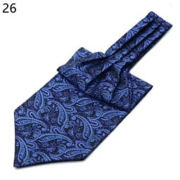 Men Vintage Polka Dot Wedding Formal Cravat Ascot Self British Style Gentleman Polyester Silk Paisley Neck Tie Suit Wedding