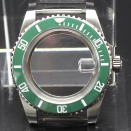 40mm Cases Men's Watch Ceramic Bezel Sapphire Glass Fit NH35 NH36 ETA 2824 Miyota 8215 Movement 28.5mm Dial Submariner Parts