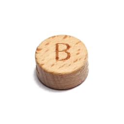 20Pcs/lot 10 15mm Mixed Letter Beech Wood Beads Round Flat Alphabet Loose Spacer Beads For Jewelry Making Handmade Diy Bracelet