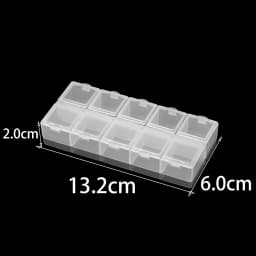 Transparent Plastic Storage Jewelry Box Compartment Adjustable Container For Beads Earring Box For Jewelry Rectangle Box Case