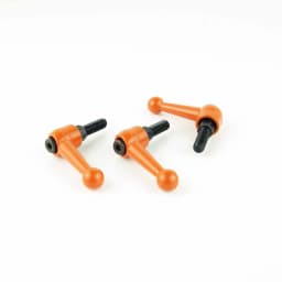 M5 M6 Solid Zinc Alloy Orange Adjustable Handle Clamping Lever Arm Tension Levers Knob