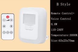 Remote Control LED Sensor Night Light PIR Magnetic Infrared Motion Emergency Night Lamp AC Time Adjustable Wall Lamp Bedroo