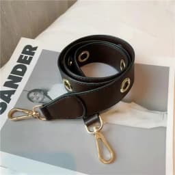 PU Leather Rivet Bag Strap Women Shoulder Crossbody Bag Belt Solid Wide Strap Bag Part Accessories Female Messenger Bag Strap