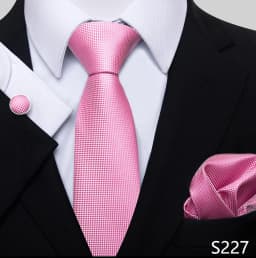 Newest Style Holiday Present 100% Silk Tie Pocket Squares Cufflink Set Necktie Men Dark Blue Wedding Accessories Office Cravat