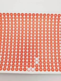 Blue/Red Round 5mm 500 PCs/Lot Fragile Paper VOID Sticker Guaranteed Tamper Warranty Seal for Mobile/Laptop/Ipad Repairment