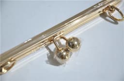 20.5cm square Big bead purse frame Screw no hole DIY coin purse Kiss lock bag accessories 3pcs/lot