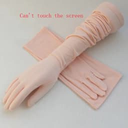 Summer half refers to cycling driving thin long ladies UV protection touch screen cotton sleeve sports fitness gloves B90